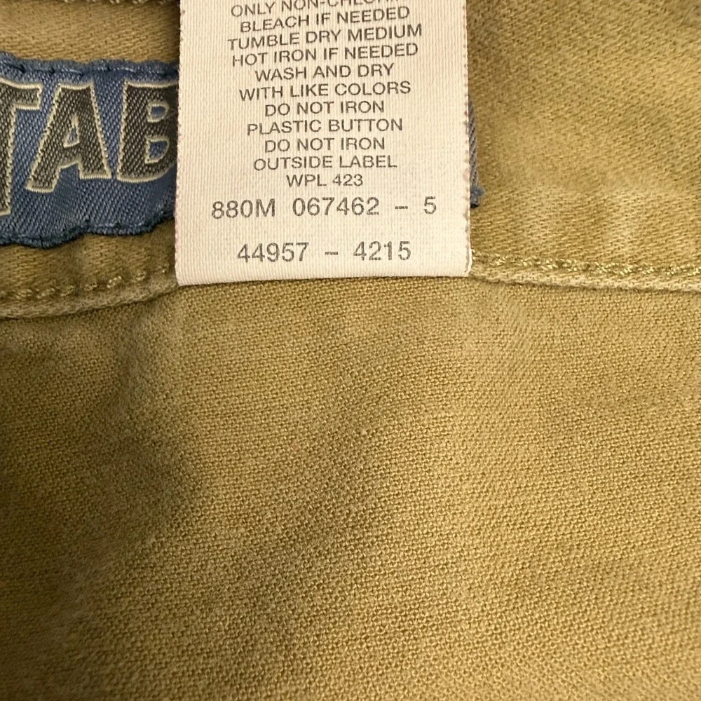 Vintage Levis Mens Cargo Pants 36x34 Khaki Canvas Baggy Relaxed Skater Y2K